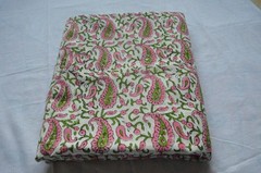 Hand Block Paisley Print 100%Cotton 10 Yard Fabric NO TARRIF CHARGES 100%✅ZK_161