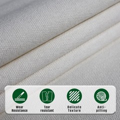10oz Heavy Duty Cotton Canvas Fabric 60″ x 40″, Thick x White