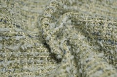 Kirby Sprout Pale Blue Olive Green Boucle Texture Crypton Home Upholstery Fabric