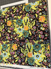 2 FQ Tula Pink MOON GARDEN HISSY FIT Snake Cotton Quilt Craft Fabric FLORAL OOP