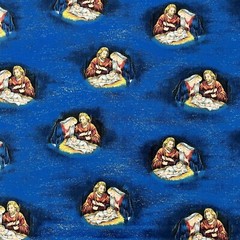 Christmas Nativity Holy Family Cotton Fabric Quilting Cranston VIP 3 1/2 Yards