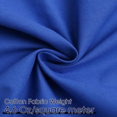 FFPDYBEST Sapphire Blue Cotton Fabric, Natural 100% 5 Yards,