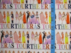 Taylor Swift Eras Tour Outfits on 100% Cotton Fabric 1/4 Yard : 9″ x 57″