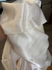 White Silky Fabric Lot 15ft Long X60 Inches Wide