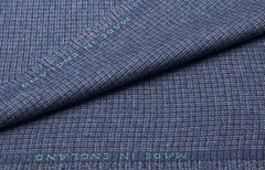 Blue Black Small Check Wool Fabric Suiting Fabric By Dormeuil, 2.50m x 1.50m