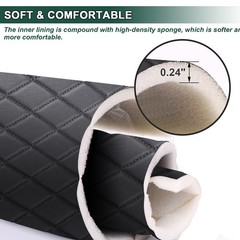 Quilted Vinyl Faux Leather 63″ Wide 6mm Foam Car Headliner Upholstery 1 Yard