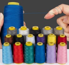 ilauke 12 x 1800 Yards Overlock Sewing Thread Cones, Polyester 12 X 1500M