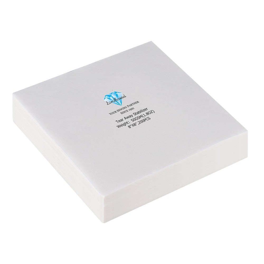 Simthread Tear Away Embroidery Stabilizer Backing – Viscose 100% 1.8 Ounces M…