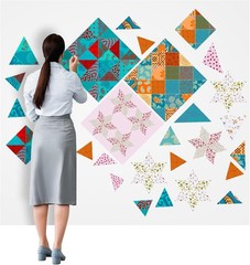 1 Pcs Quilt Design Wall Fabrics 72 in x 60 in Fabrics for Quilters Design Wal…