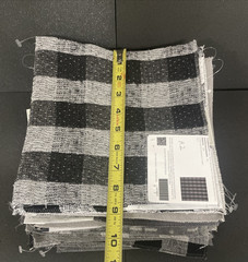 Fabric Samples Square Piece Pindler Lot of 70 PC Gray Black and White