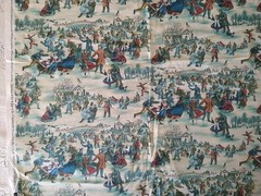 Christmas Village Skating Currier & Ives Dickens VIP Cotton Fabric 18×22″ BTFQ