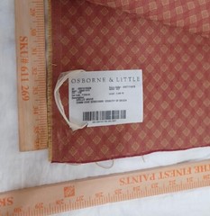 Burgundy Gold Home Decor Upholstery Check Grille Weave Tapestry 2 1/4 Yd x 56″