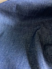 9oz Medium Wash Indigo Cotton Chambray Denim Midweight 63.5″ Wide 4 Yards Fabric