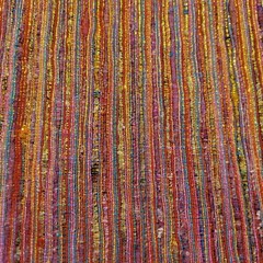Pinks, Colors, Metallic Gold Handwoven Silk Fabric – Sari Waste – Eco-Friendly