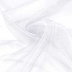 Sheer Organza Fabric by The Yard, 60 Inch Wide White Organza Fabric Bolt Bridal