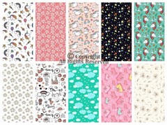 -25 Options- 100 Cotton Quilting Fabric Bundles 10pcs Fat Quarters 18”x21”-Me…
