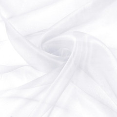 Sheer Organza Fabric by the Yard, 60 Inch Wide White Organza Fabric