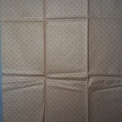 Vintage 1990s Upholstery Fabric Material Margin Designs Peach Blue Floral 33×55″