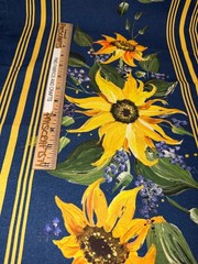 MODA 100% cotton toweling fabric Sunflowers 992 361 – 18 in x 36 Summer Solstice