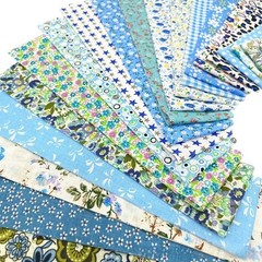 80 PCS Jelly Roll Cotton Fabric Strips Precut Quilting Bundles Blue 2.6 Inch