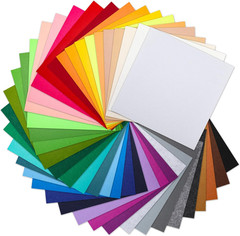 40PCS 12 X 12”(30 X 30Cm), 2Mm Thick Stiff Felt Fabric Sheets Assorted Colours F