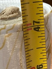 OILCLOTH FABRIC BOLT 12 YDS FLORAL GOLD WHITE 47″ WIDE