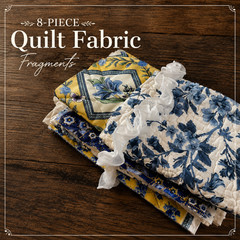 8 Vintage Quilted Fabric Panels ,Curated Slow Stitch Creative Sewing Supplies