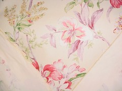 18-1/8Y Kravet Fixture Sand Mint Blush Flowering Branch Print Upholstery Fabric