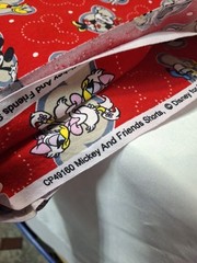CP49160 Mickey And Friends Shorts Disney Red Fabric, 1.75 yard X 44″