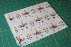 PINK Unicorn Unicorns Fabric COTTON CUTE Print Kids Girls Nursery Fat Quarter FQ