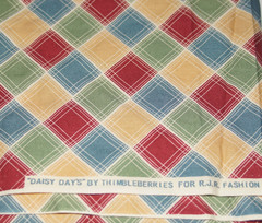 Thimbleberries for RJR Fashion Fabrics ‘Daisy Days’ Grid/Plaid Pattern 5/6 yds