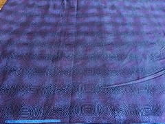 9+ yds OOP CHATEAU Jinny Beyer for RJR Fabrics Cotton Quilting Purple Black Line