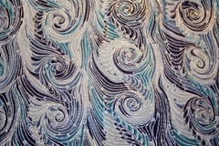 SWWIRLEYS IN BLACK, GRAY AND TURQUOISE-WINDSOR FROM HOFFMAN – 100% COTTON FABRIC