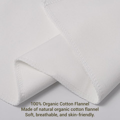 Organic Cotton Flannel for Castor Oil Pack Wrap 17.7×9.85 Inches Reusable Castor