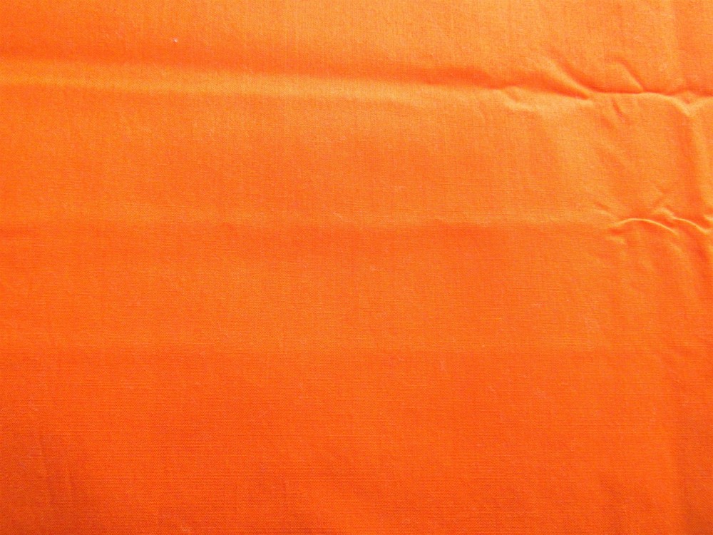 1 2/3 yd of 100% Cotton Broadcloth Like Fabric Solid Dark Orange