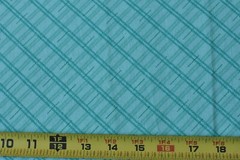 By 1/2 Yd, Vintage, Blue & Green Diagonal Stripes, Fabric Traditions, P7724