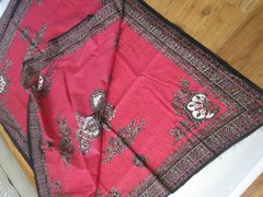 African Fabric Red Black White Kenya Cotton Vintage Never Used