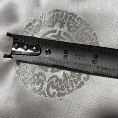 MEI WAH HONG KONG SHOU Medallion Dragon silk brocade damask White fabric 4.1 YDS