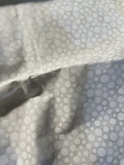 1 Yd White on White Tone on Tone Cotton Fabric Sprinkles Scattered Dots Circles