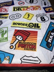 Mario Kart 2015 Twin Flat Sheet Great For Crafting Donkey Kong Bullet Bill