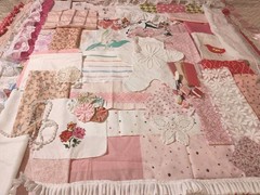 85+ Linens&Fabric Pieces Ribbon Trim Lace ForCrafts Slow Stitching Junk Journals