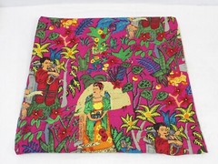 Indian Pink Farida Kahlo Printed Cotton Fabric Beautiful Dressmaking Fabric US