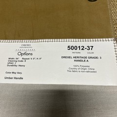 Drexel Heritage Upholstery Fabric – Umber Gold Tones 4 piece 12″x11.5″ Lot #2