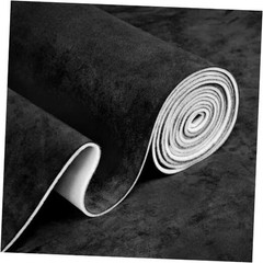 Suede Auto Headliner Fabric with Foam Backing – Interior 120″ L × 58″ W Black