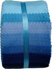 Jelly Roll Fabric – 10 Assorted Solid Colors, 100% Cotton, 40 Pre-Cut Strips (2.