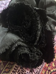 TAFFETA Fabric Satin Black Sewing Material Huge LOT