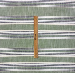 BALLARD DESIGNS SLATON GREEN STRIPE InsideOut® PERFORMANCE FABRIC BY YARD 56″W