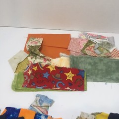 1 Pounds 7 Ounces Cotton Print Fabrics Scraps Quilt