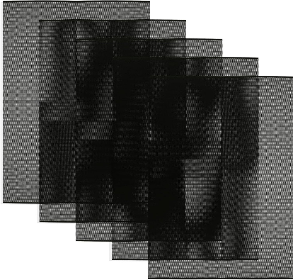 Black Buckram Eye Mesh Sheets for Fursuits and Cosplay Props, 5-Pack