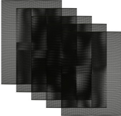 Black Buckram Eye Mesh Sheets for Fursuits and Cosplay Props, 5-Pack